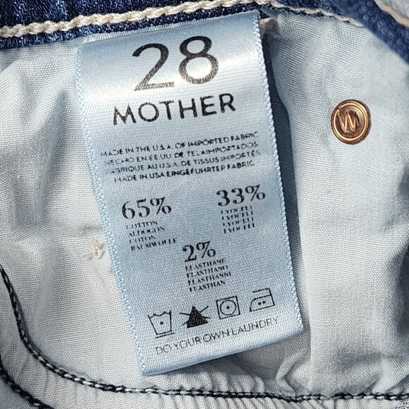 MOTHER The Rascal Straight Leg Raw Hem Jeans - Picture 6 of 10